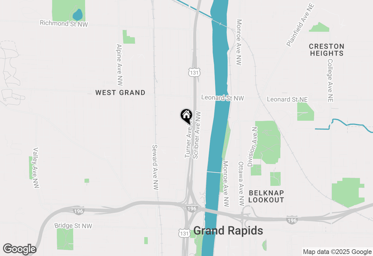 Map of 407 11th Street Nw #409, Grand Rapids, MI 49504