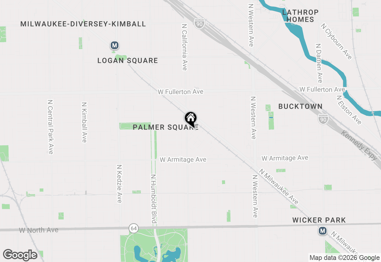 Map of (Address confidential), Chicago, Illinois 60647
