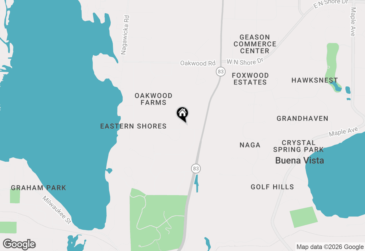 Map of 2820 Cross Winds Way, Hartland, WI 53029