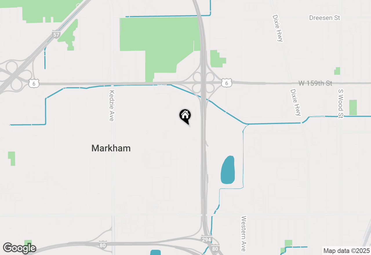 Map of 16146 Cambridge Drive, Markham, IL 60428