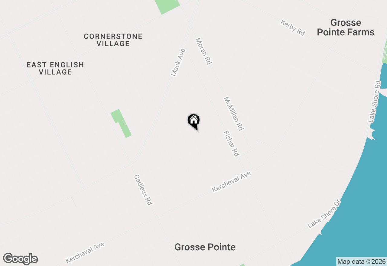 Map of 788 Rivard Boulevard, Grosse Pointe, MI 48230
