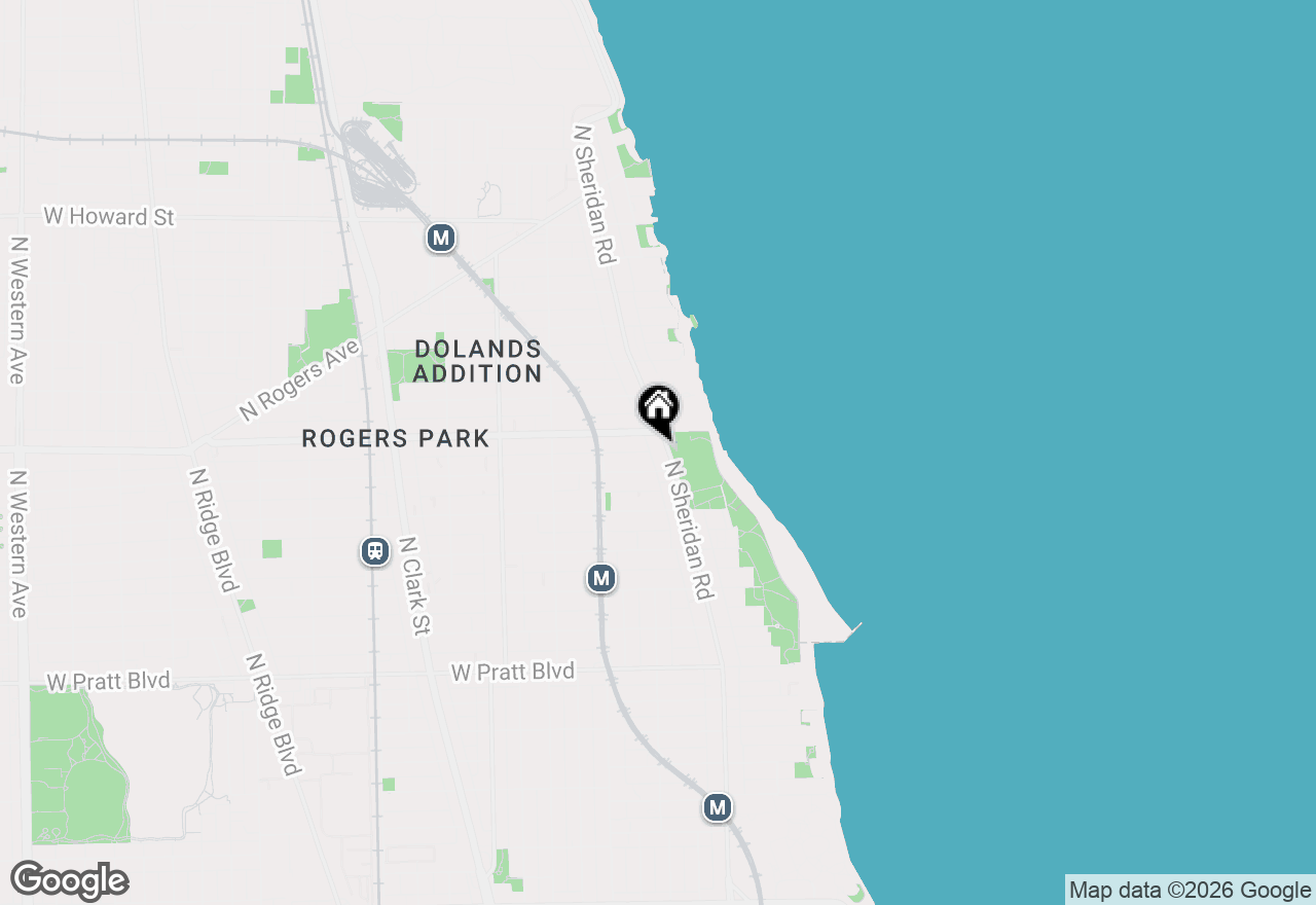 Map of 7120 N Sheridan Road #411, Chicago, IL 60626