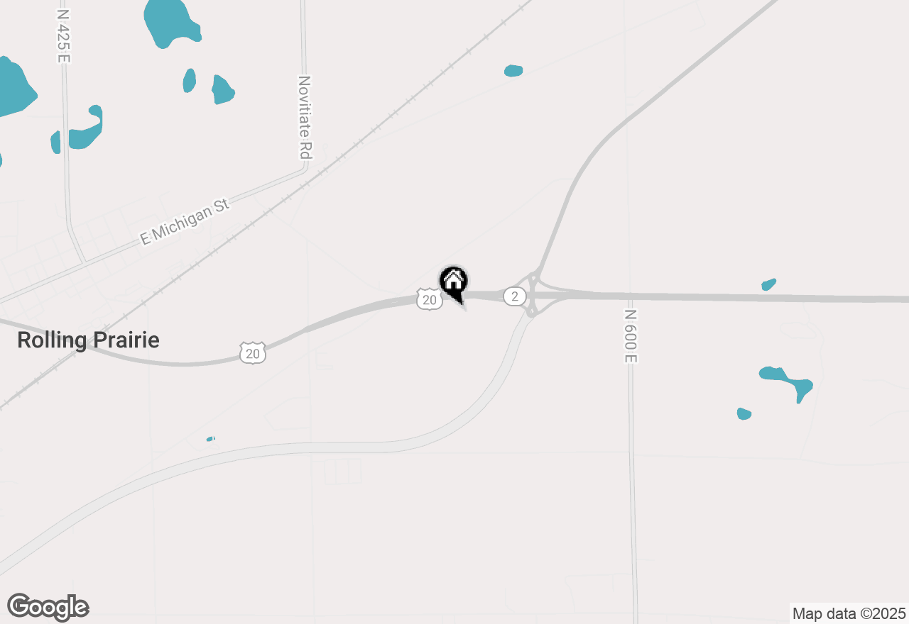 Map of 5636 E Us Highway 20, Rolling Prairie, IN 46371