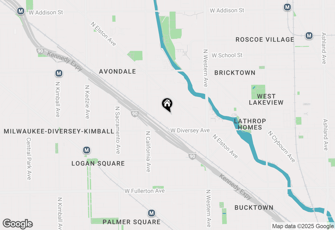 Map of 2644 W George Street #2, Chicago, IL 60618