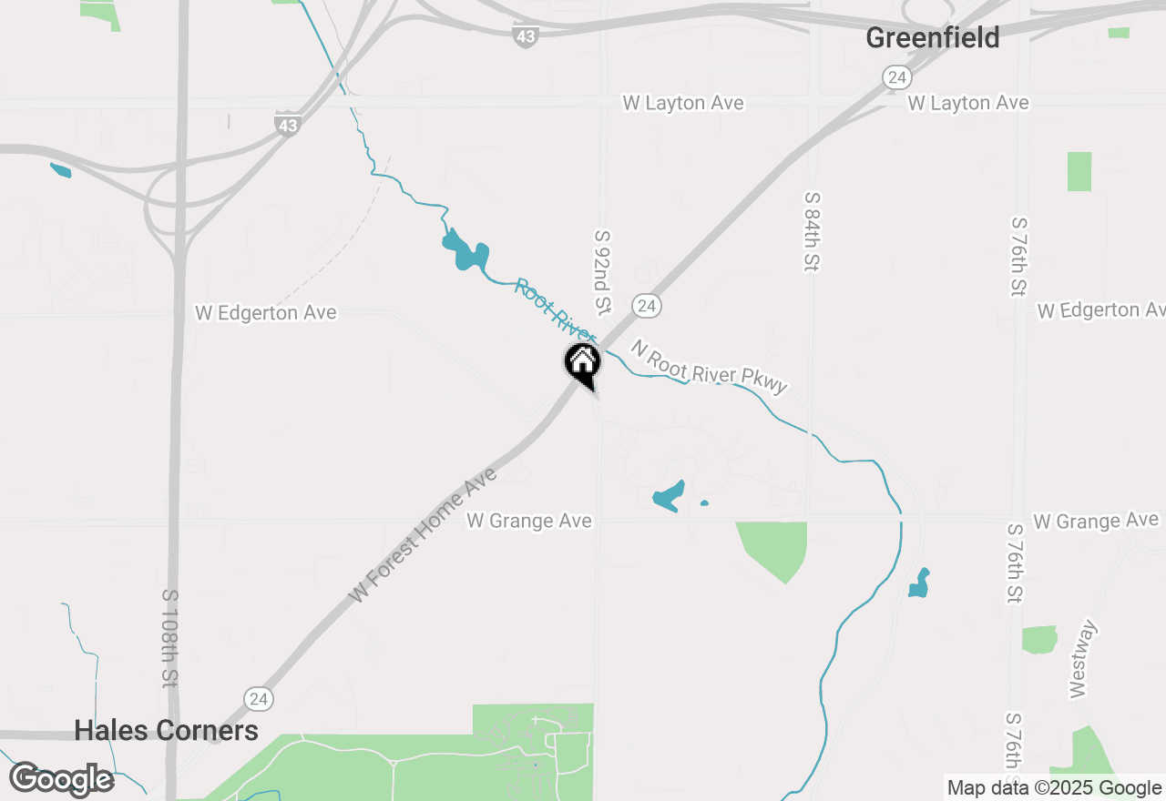 Map of 9225 W Forest Home Ave, Hales Corners, WI 53130