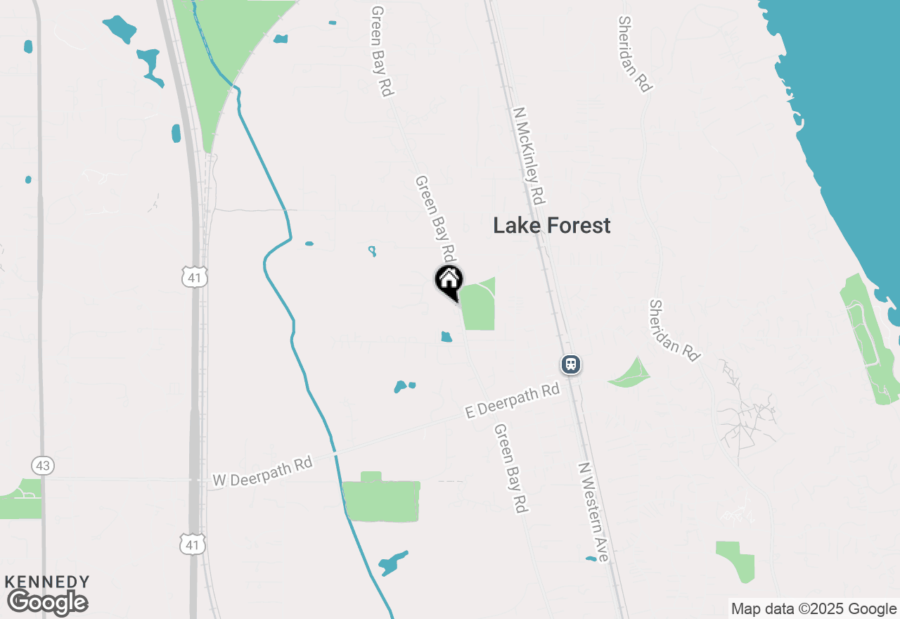 Map of 830 N Green Bay Road, Lake Forest, IL 60045