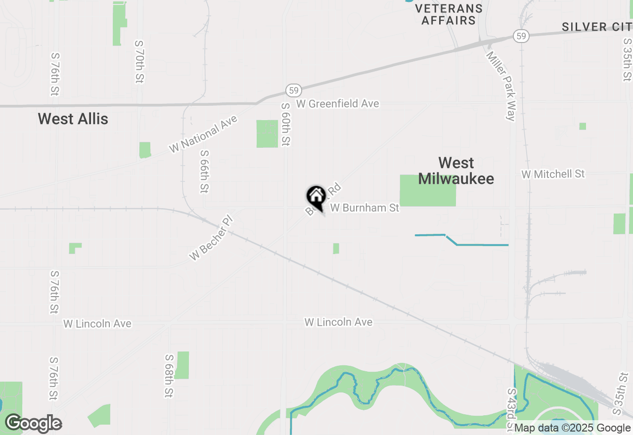 Map of 1926 S 58th St, West Allis, WI 53219