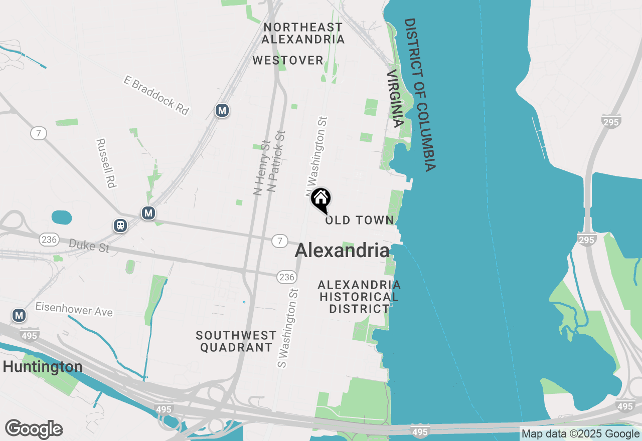 Map of 219 N St Asaph Street #1, Alexandria, VA 22314