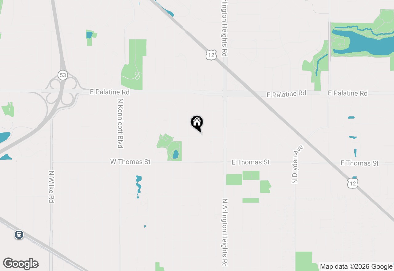 Map of 1600 N Vail Avenue, Arlington Heights, IL 60004