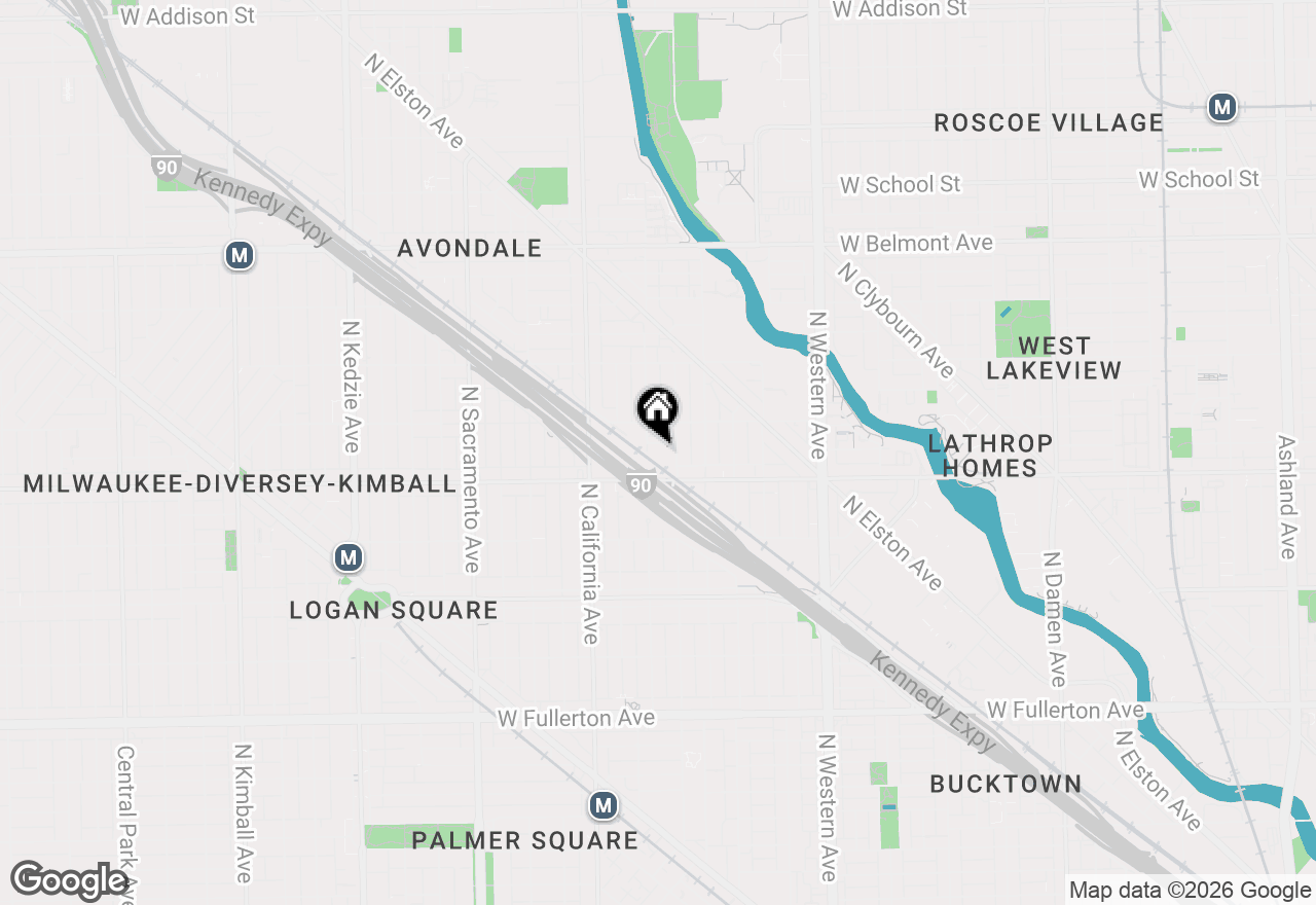 Map of 2800 N Talman Avenue #C, Chicago, IL 60618