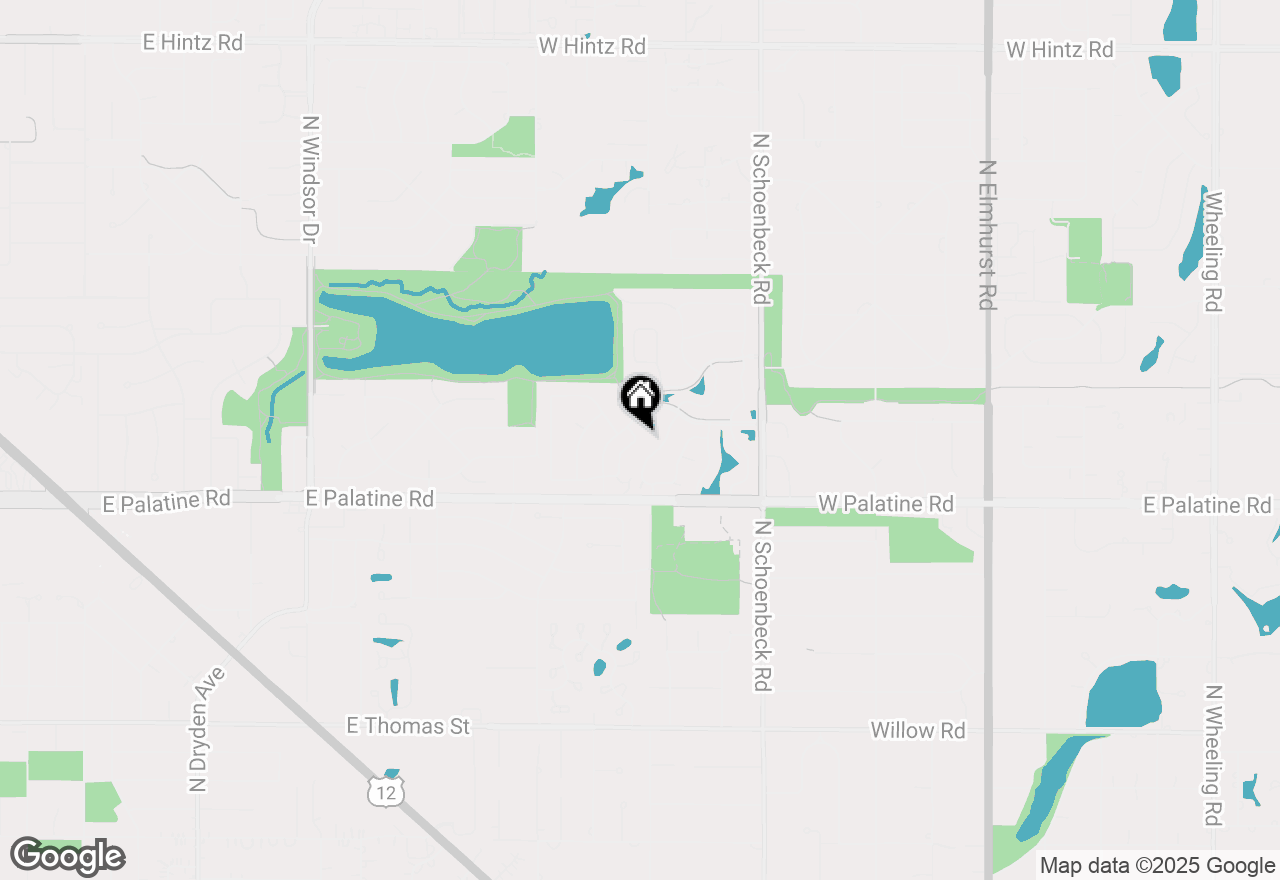 Map of 2557 E Hunter Drive, Arlington Heights, IL 60004
