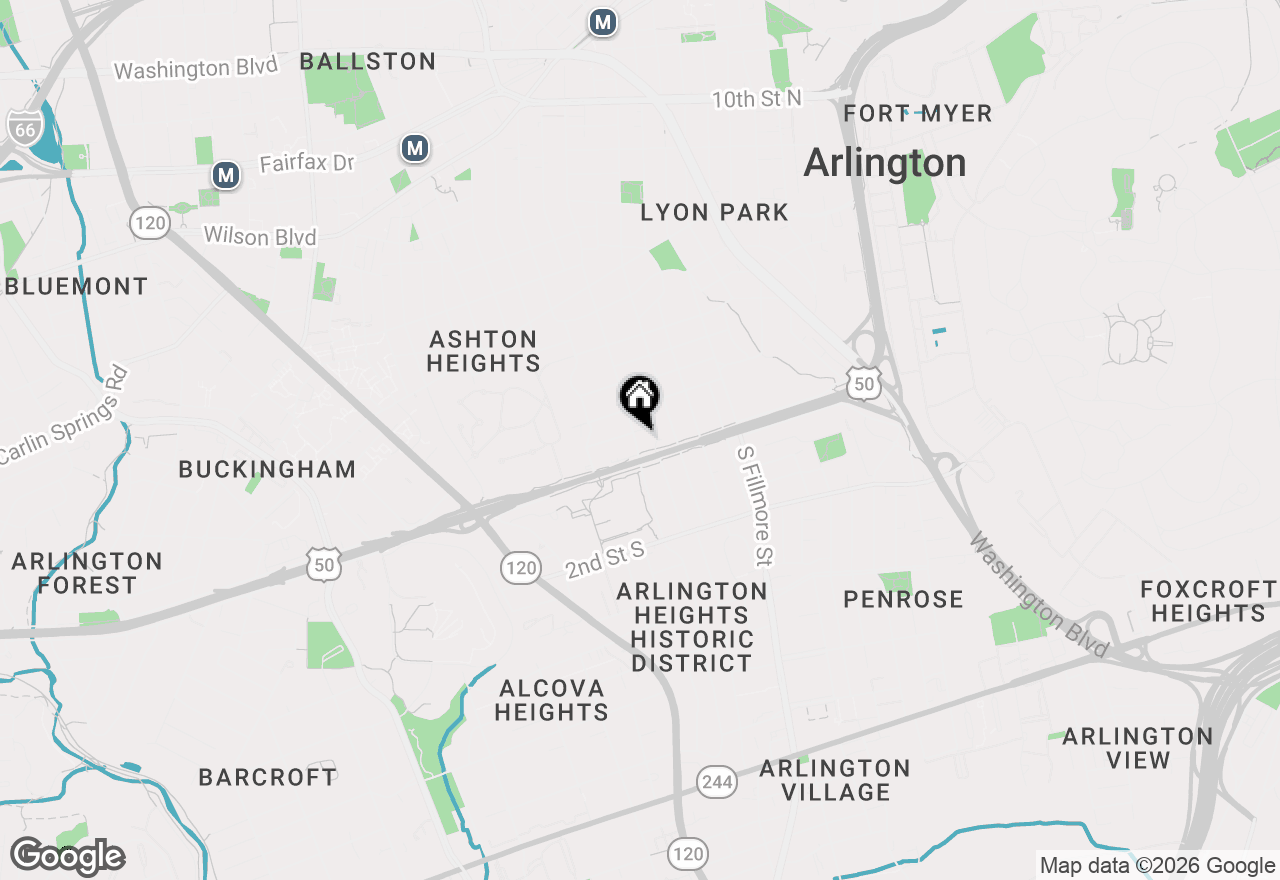 Map of 15 N Irving, Arlington, VA 22201