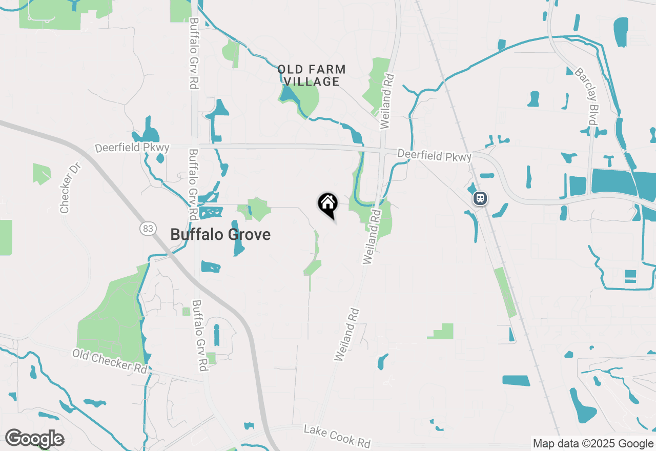 Map of 14 Newtown Drive, Buffalo Grove, IL 60089