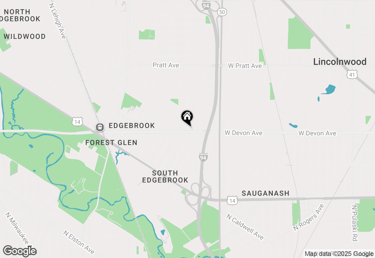 Map of (Address confidential), Lincolnwood, Illinois 60712