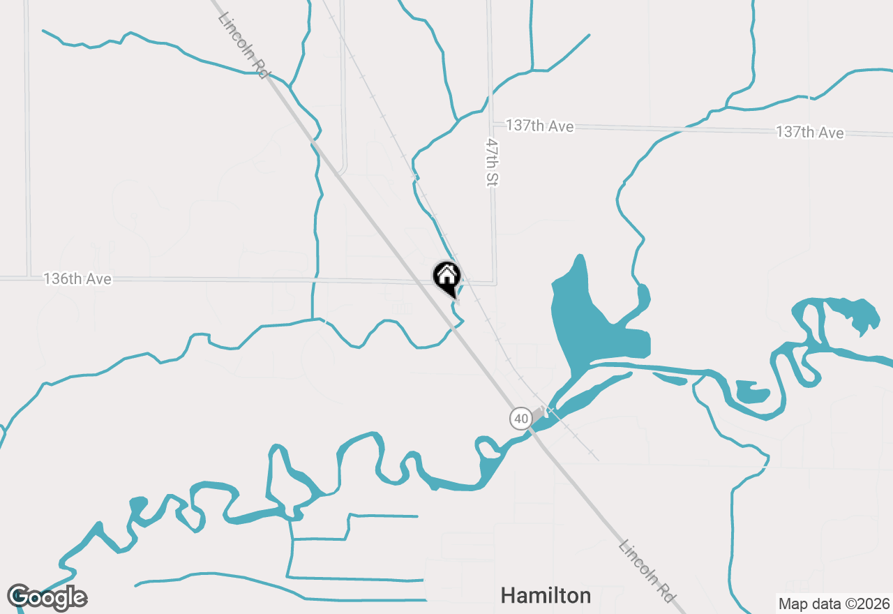 Map of 3579 Lincoln Road, Hamilton, MI 49419