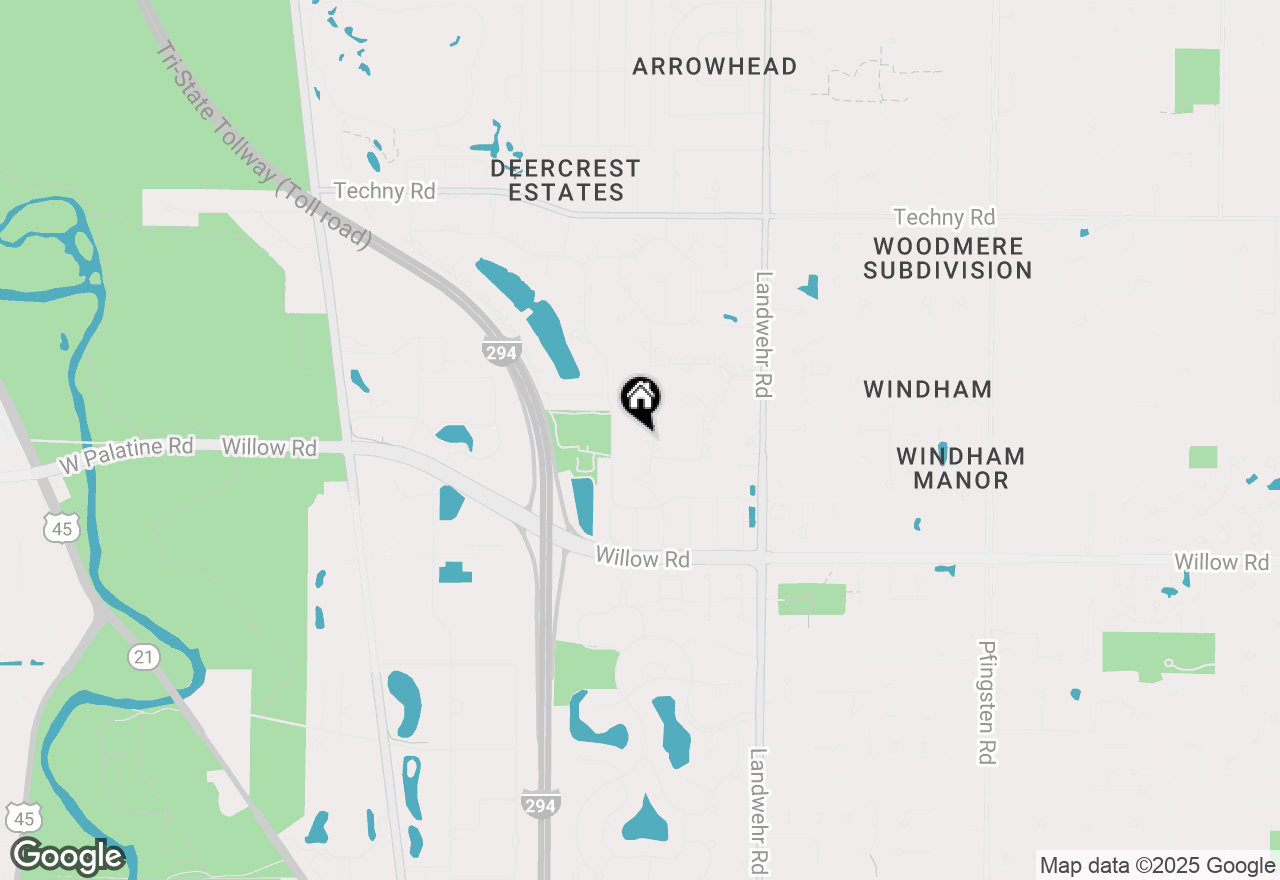 Map of 2390 White Oak Drive, Northbrook, IL 60062