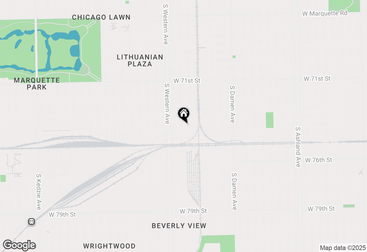 Map of 7348 S Oakley Avenue, Chicago, IL 60636