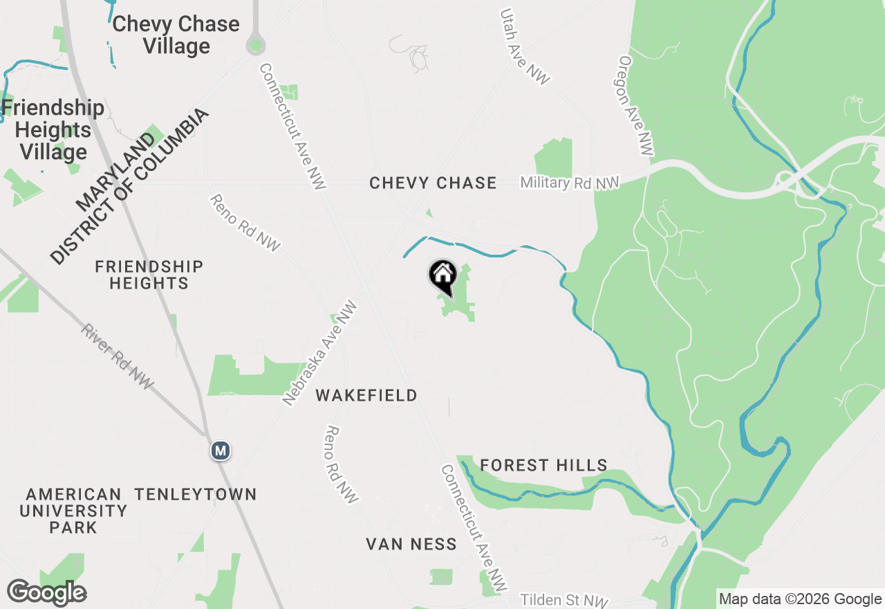 Map of 3201 Broad Branch Terrace Nw, Washington, DC 20008