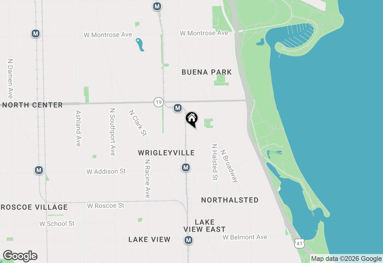 Map of 3801 N Wilton Avenue #1, Chicago, IL 60613