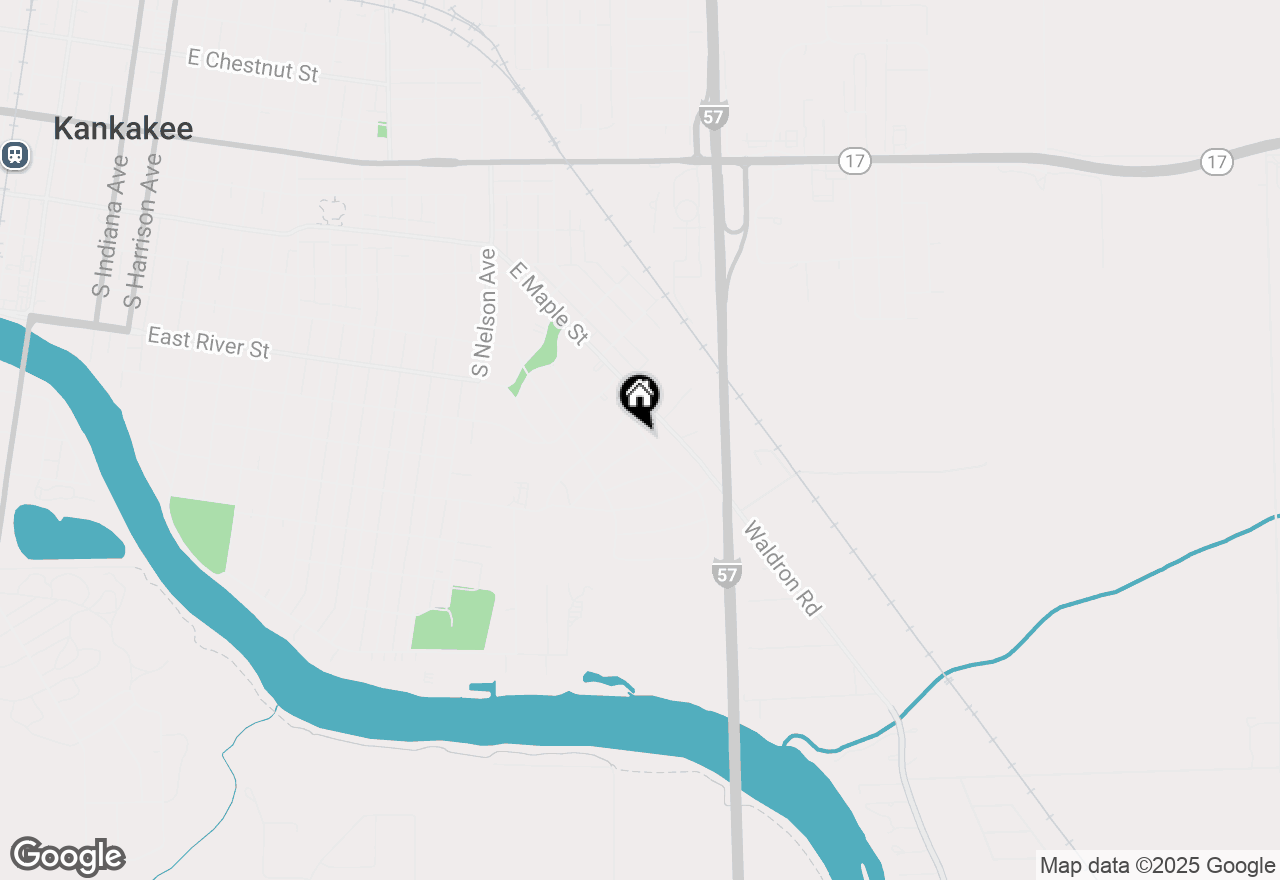 Map of (Address confidential), Kankakee, Illinois 60901