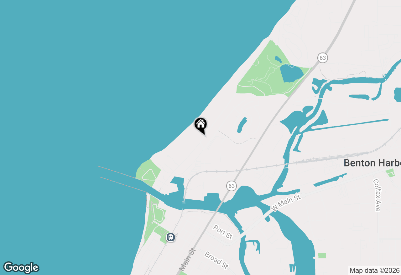 Map of 374 Ridgeway Street, St Joseph, MI 49085