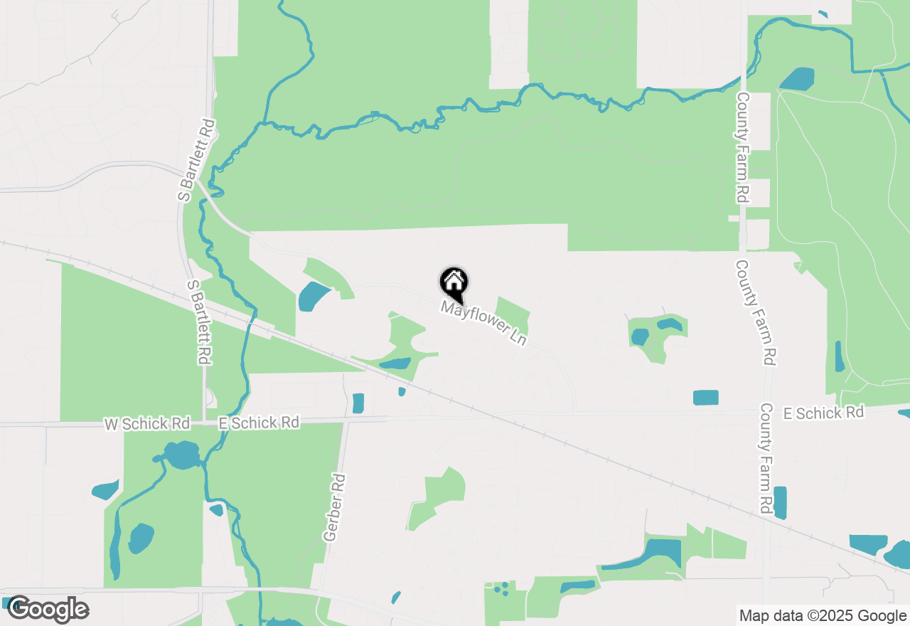 Map of 1396 Newcastle Court, Bartlett, IL 60103