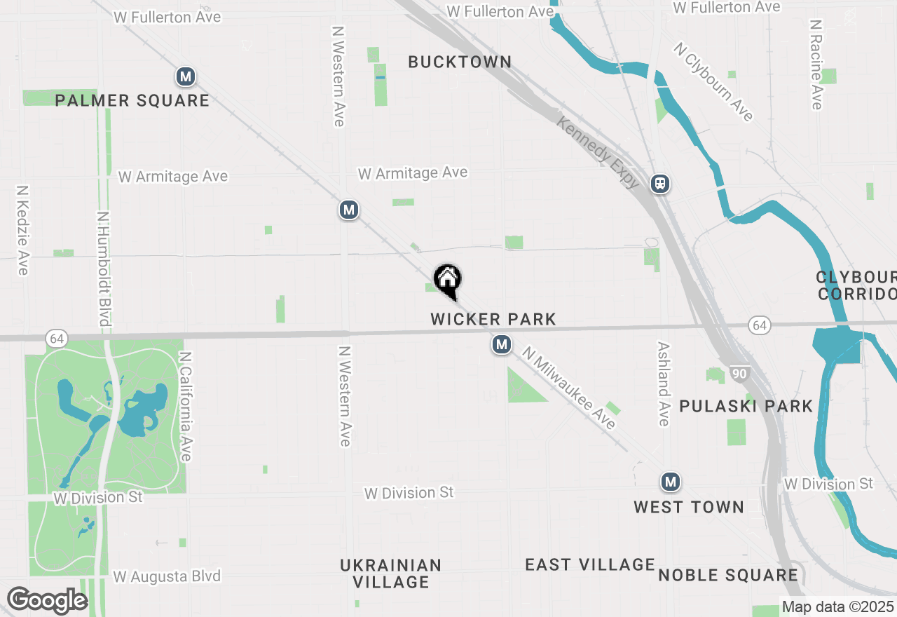 Map of 2124 W Concord Place #3, Chicago, IL 60647