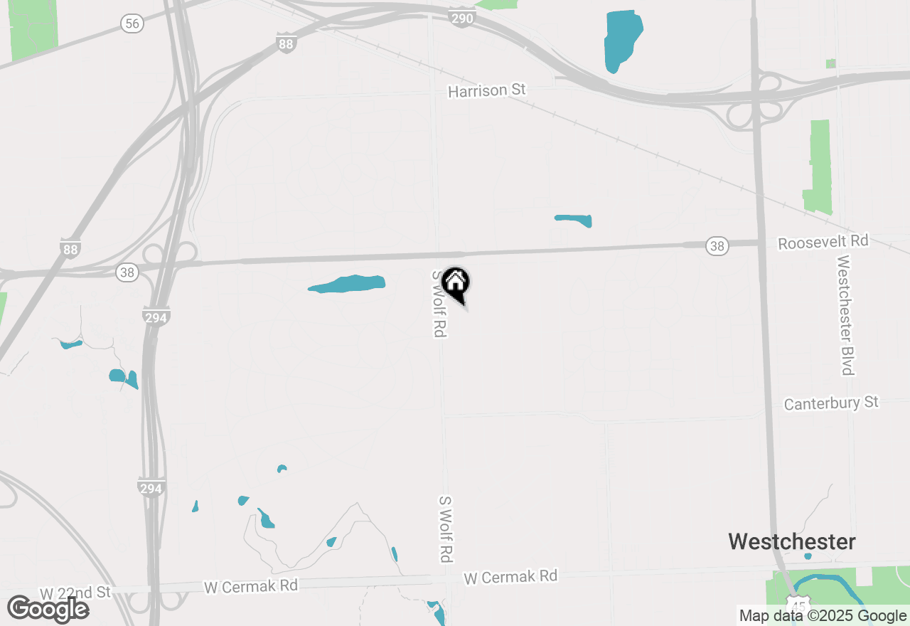 Map of 1326 Heidorn Avenue, Westchester, IL 60154