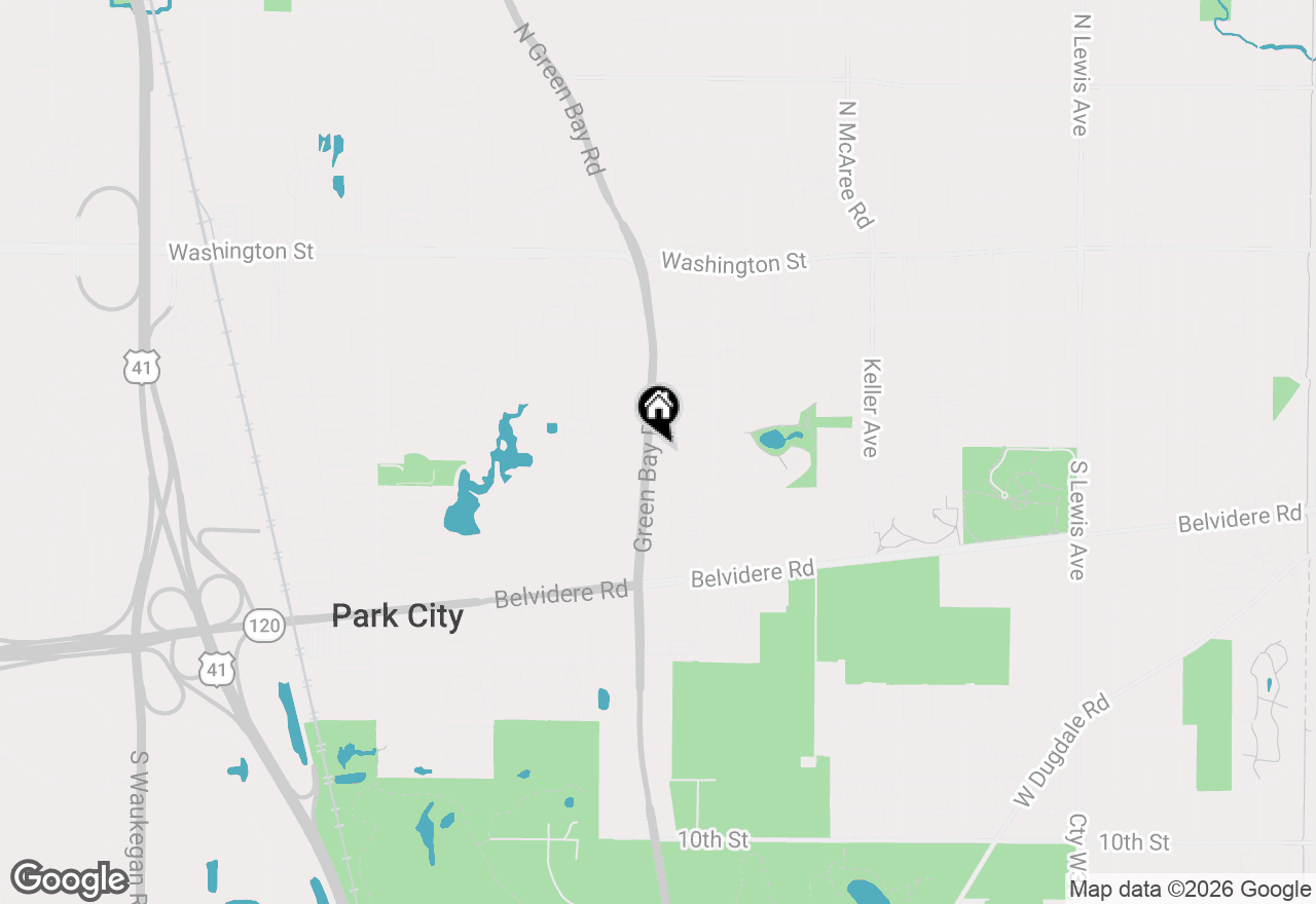 Map of 335 S Green Bay Road, Waukegan, IL 60085