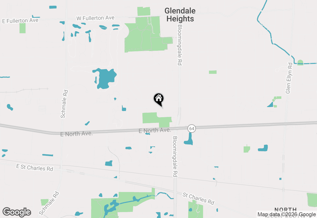 Map of 2N131 Willard Street, Carol Stream, IL 60188