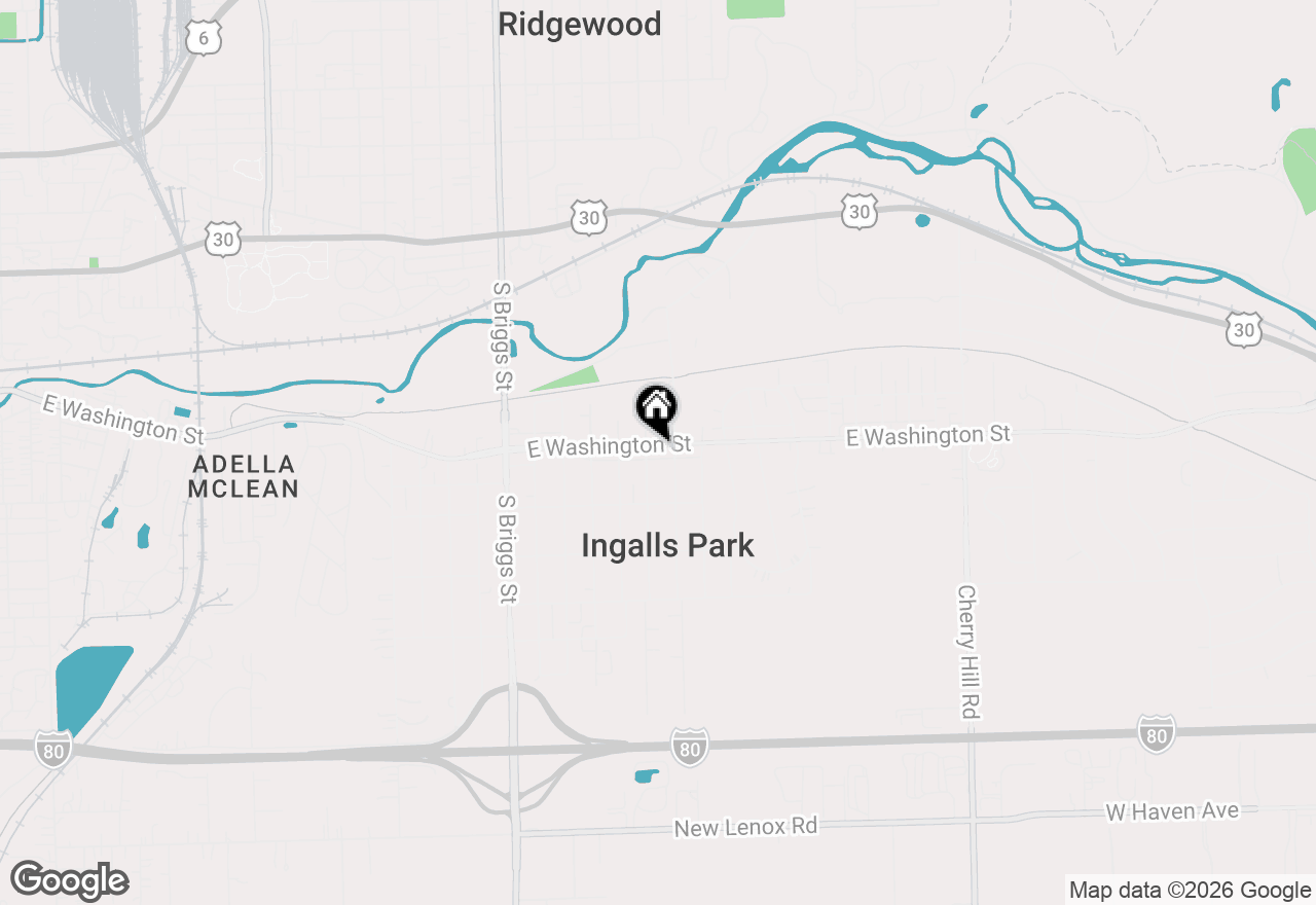 Map of 1818 E Washington Street, Joliet, IL 60433