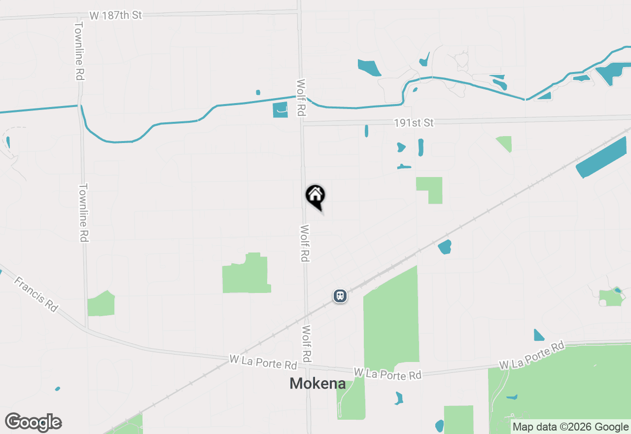 Map of 11132 Parker Street, Mokena, IL 60448