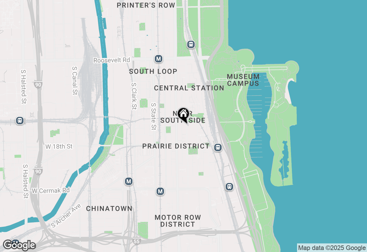 Map of 1600 S Indiana Avenue #508, Chicago, IL 60616