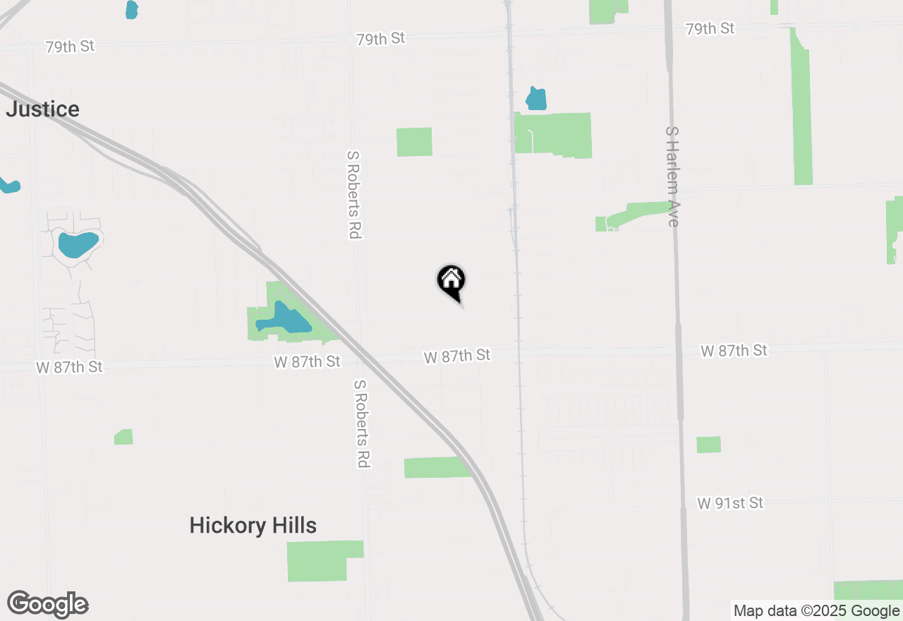 Map of 8554 S 77th Court, Bridgeview, IL 60455