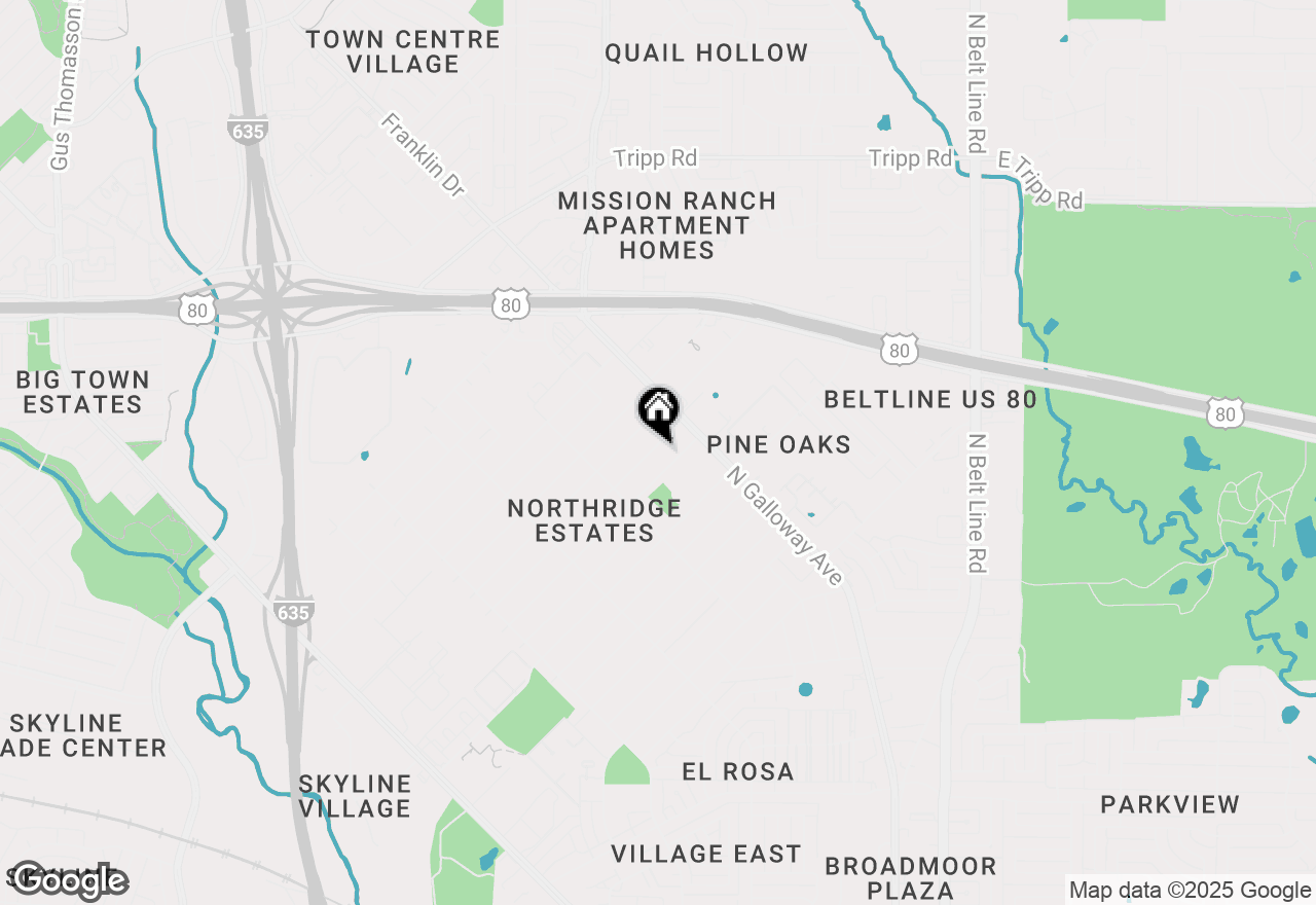 Map of 1806 Highland, Mesquite, TX 75149