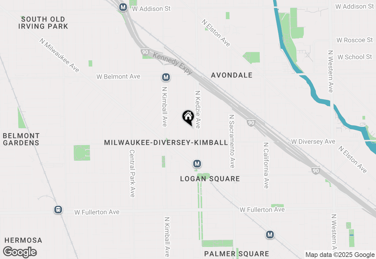 Map of 2848 N Sawyer Avenue, Chicago, IL 60618