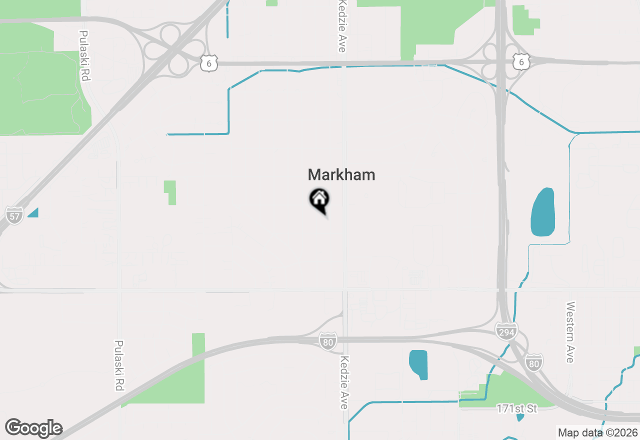 Map of 16431 Spaulding Avenue, Markham, IL 60428