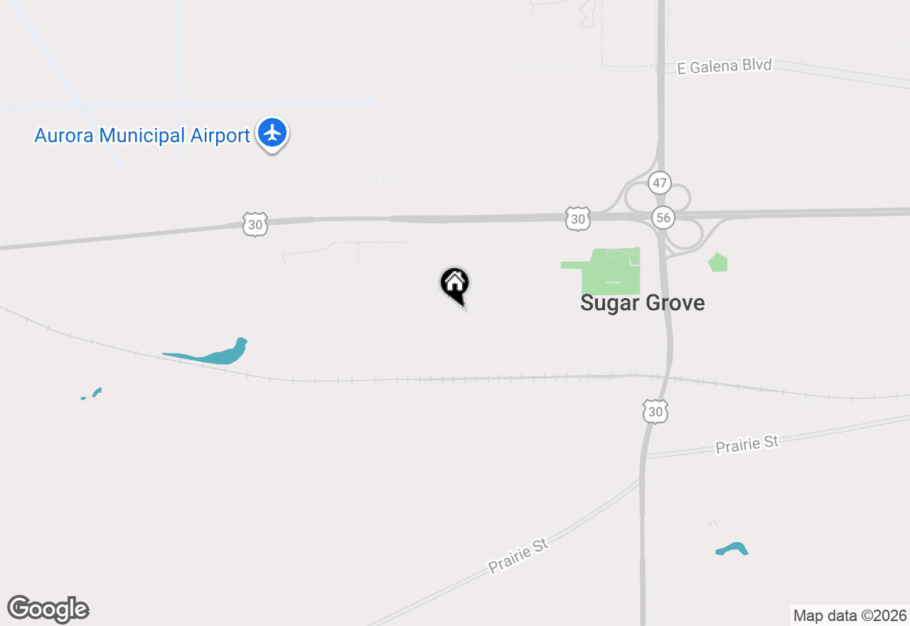 Map of 454 Snow Street, Sugar Grove, IL 60554