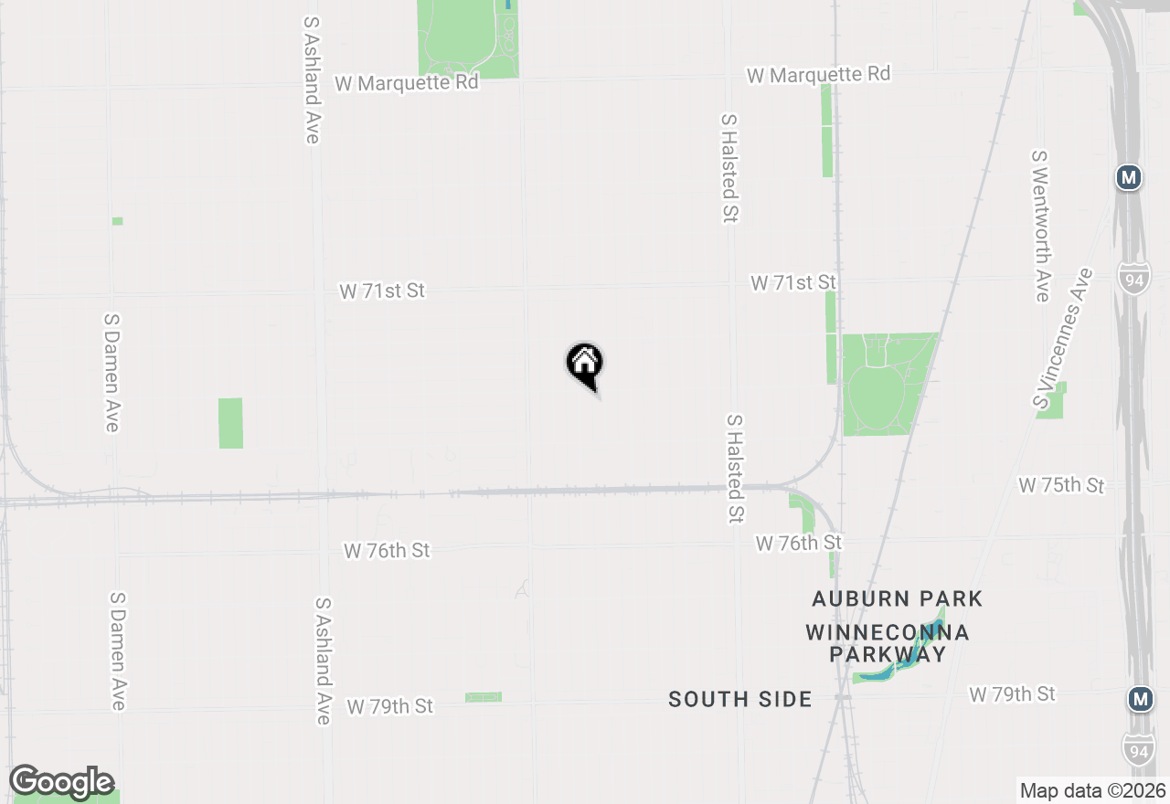 Map of 7311 S Aberdeen Avenue, Chicago, IL 60621