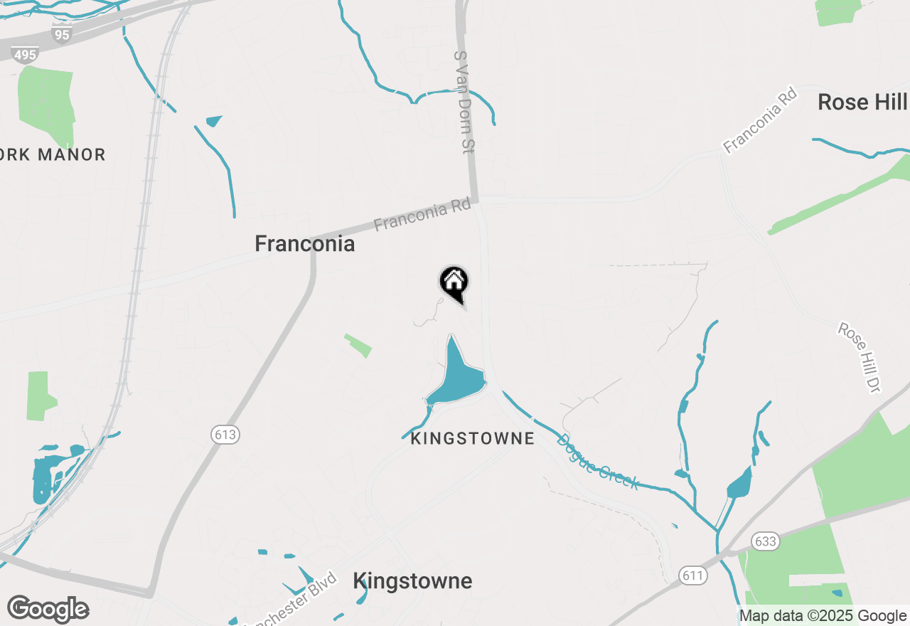 Map of 6452 Waterfield Road, Alexandria, VA 22315