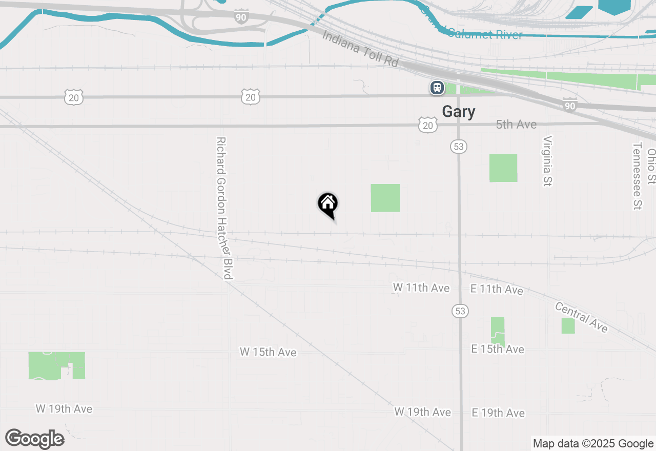 Map of 833 Tyler Street, Gary, IN 46402