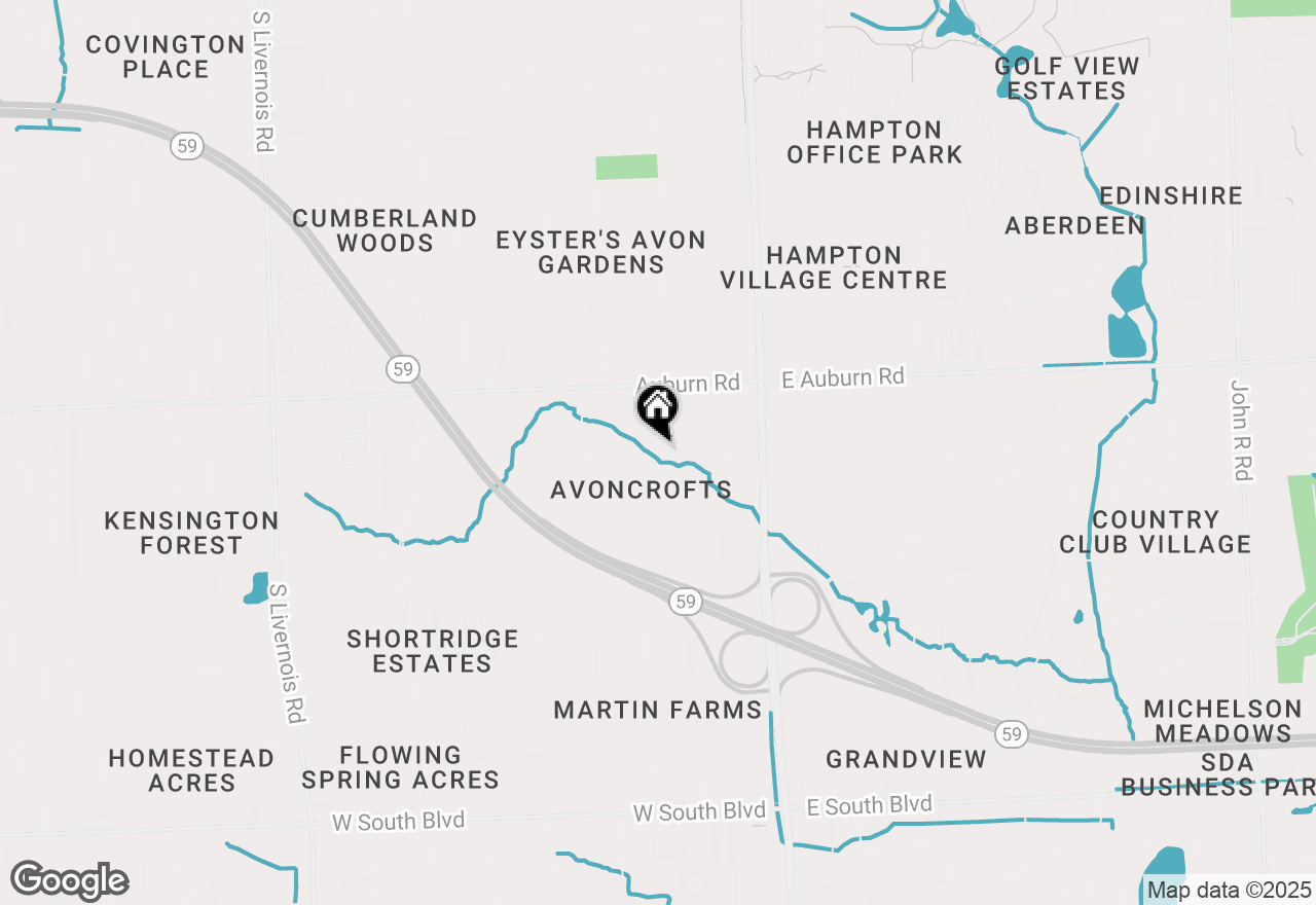 Map of 3118 Hickory Lawn Road, Rochester Hills, MI 48307