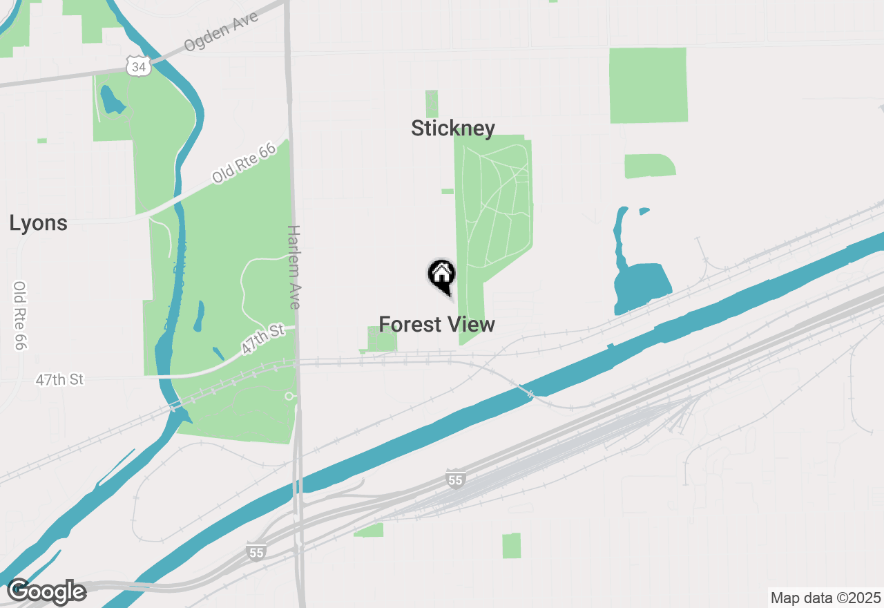 Map of 4531 Grove Avenue, Forest View, IL 60402