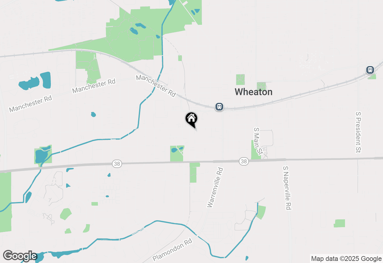 Map of 401 S Carlton Avenue, Wheaton, IL 60187