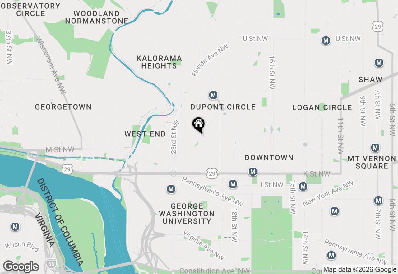 Map of 1260 21st Street Nw #314, Washington, DC 20036