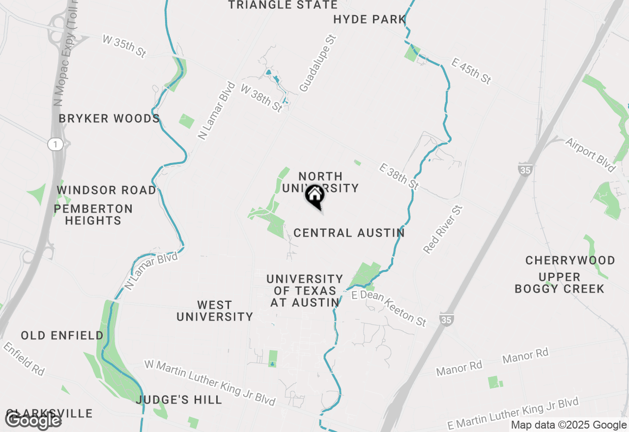 Map of 105 E 31st St #201, Austin, TX 78705
