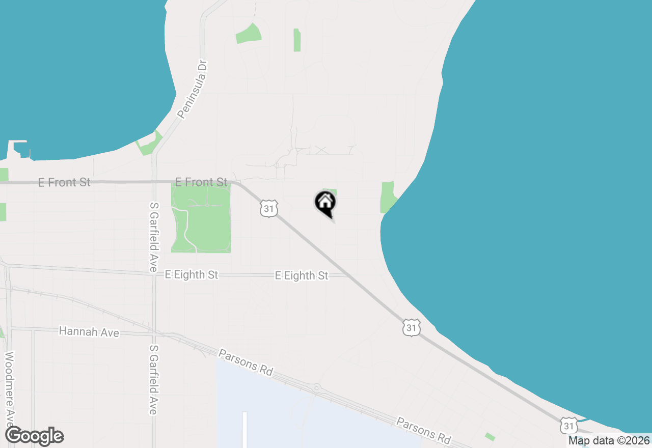 Map of 429 Munson Place, Traverse City, MI 49686
