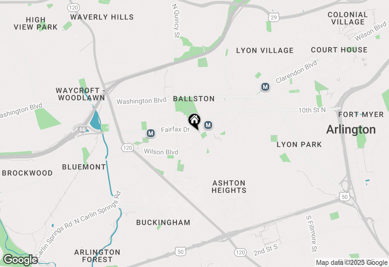 Map of 3800 Fairfax Drive #509, Arlington, VA 22203