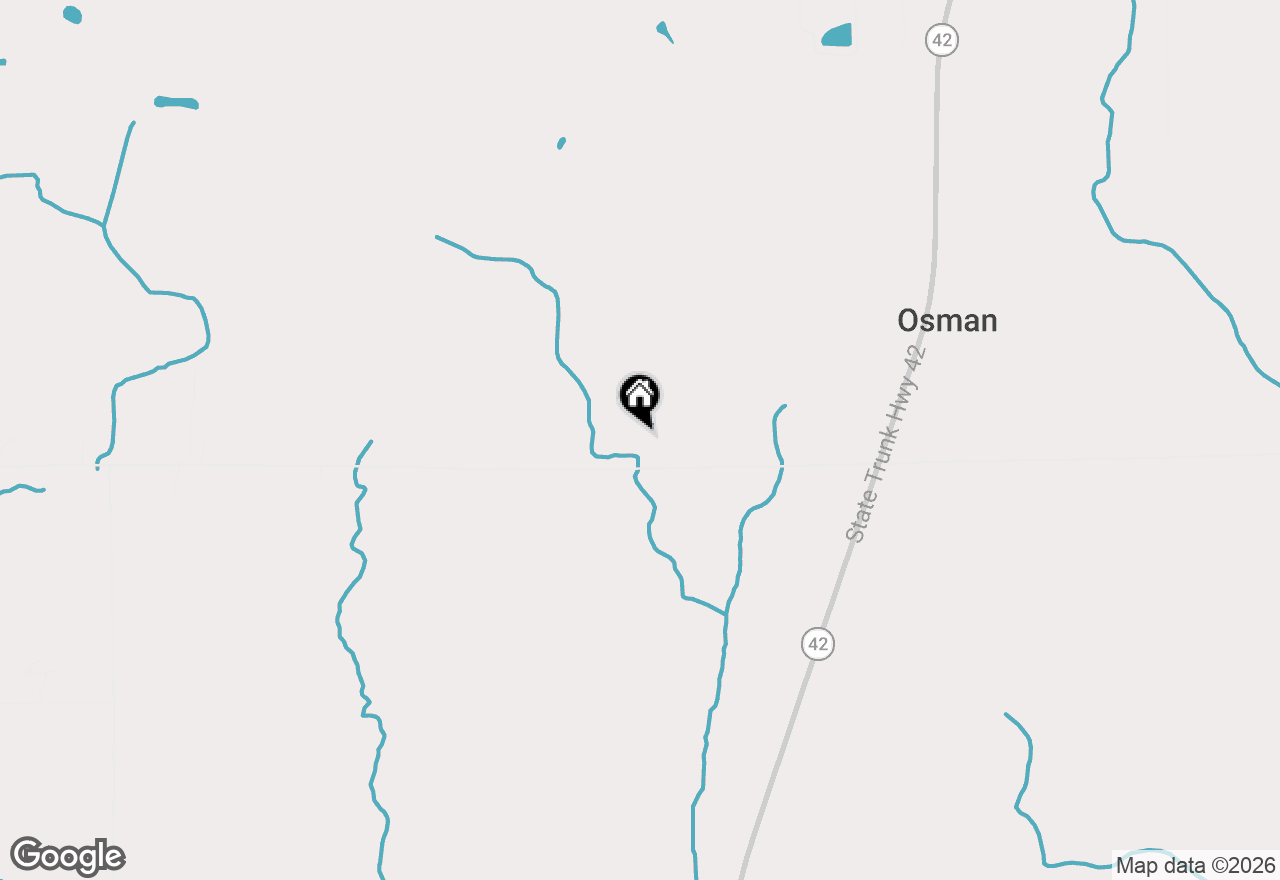Map of 12024 Point Creek Rd, Newton, WI 53063