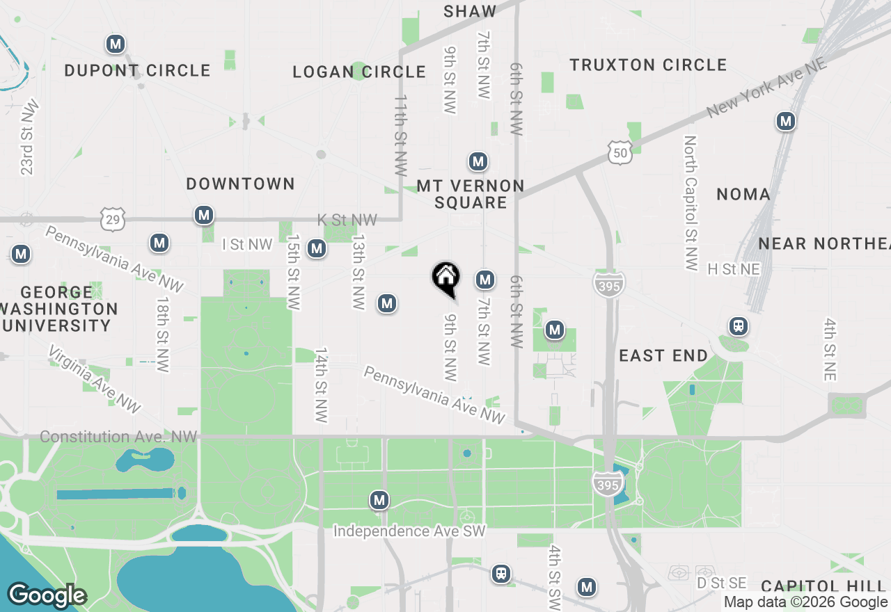 Map of 916 G Street Nw #605, Washington, DC 20001
